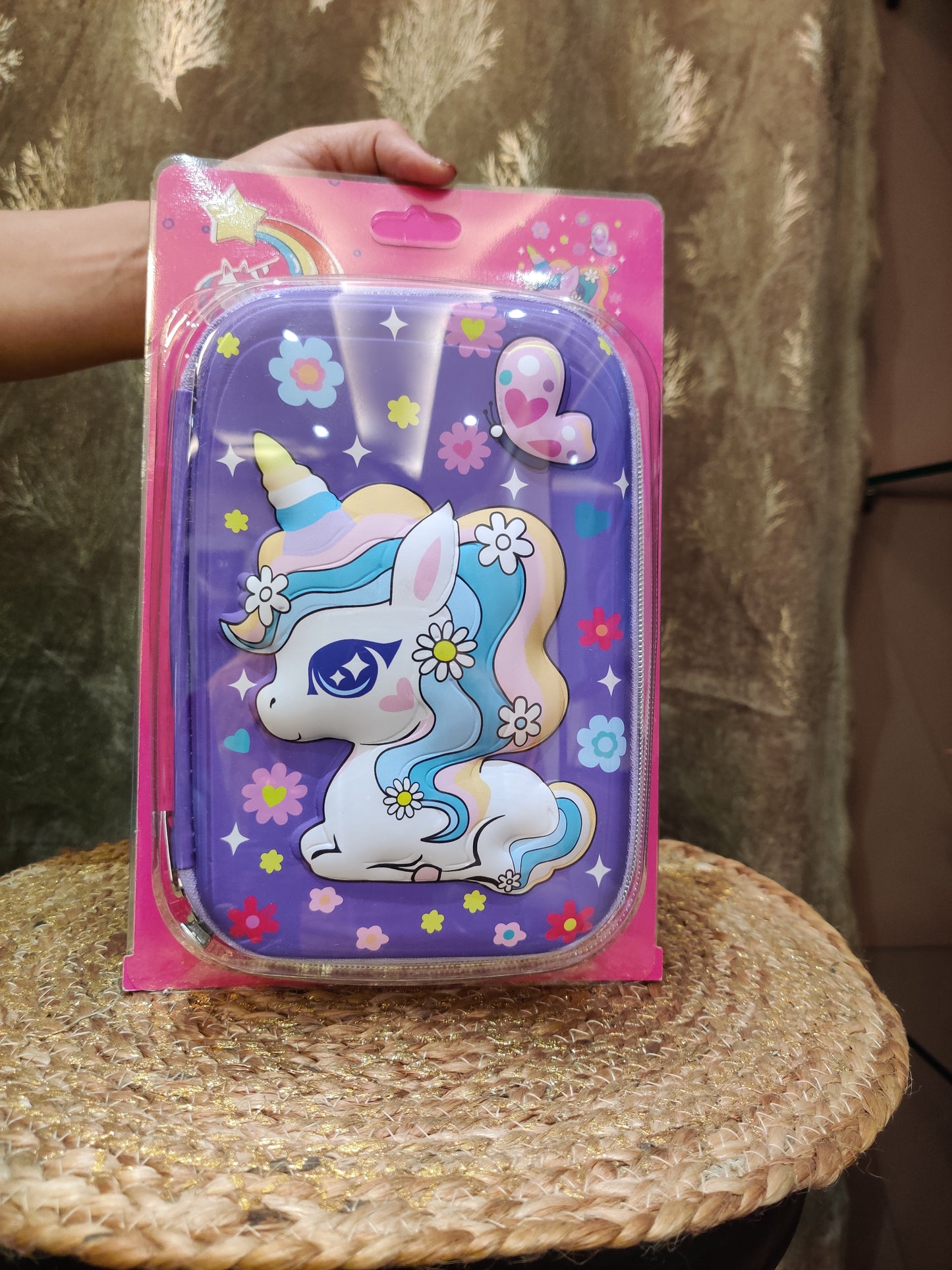 Unicorn Big Pencil Pouch Purple