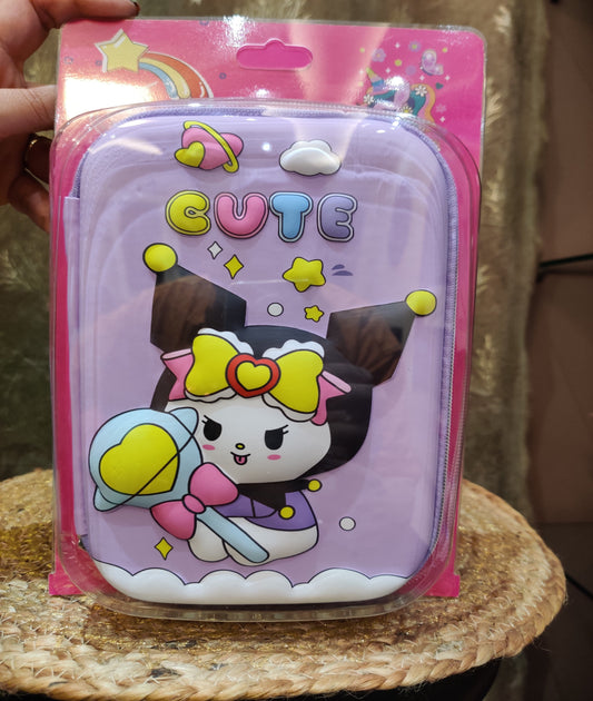 Kuromi Big Pencil Pouch Purple