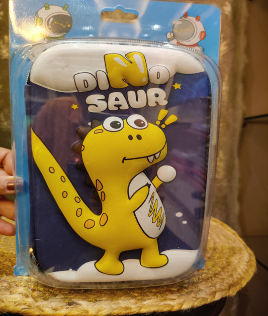 Big Pencil Pouch Dino Yellow